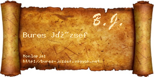 Bures József névjegykártya