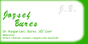 jozsef bures business card